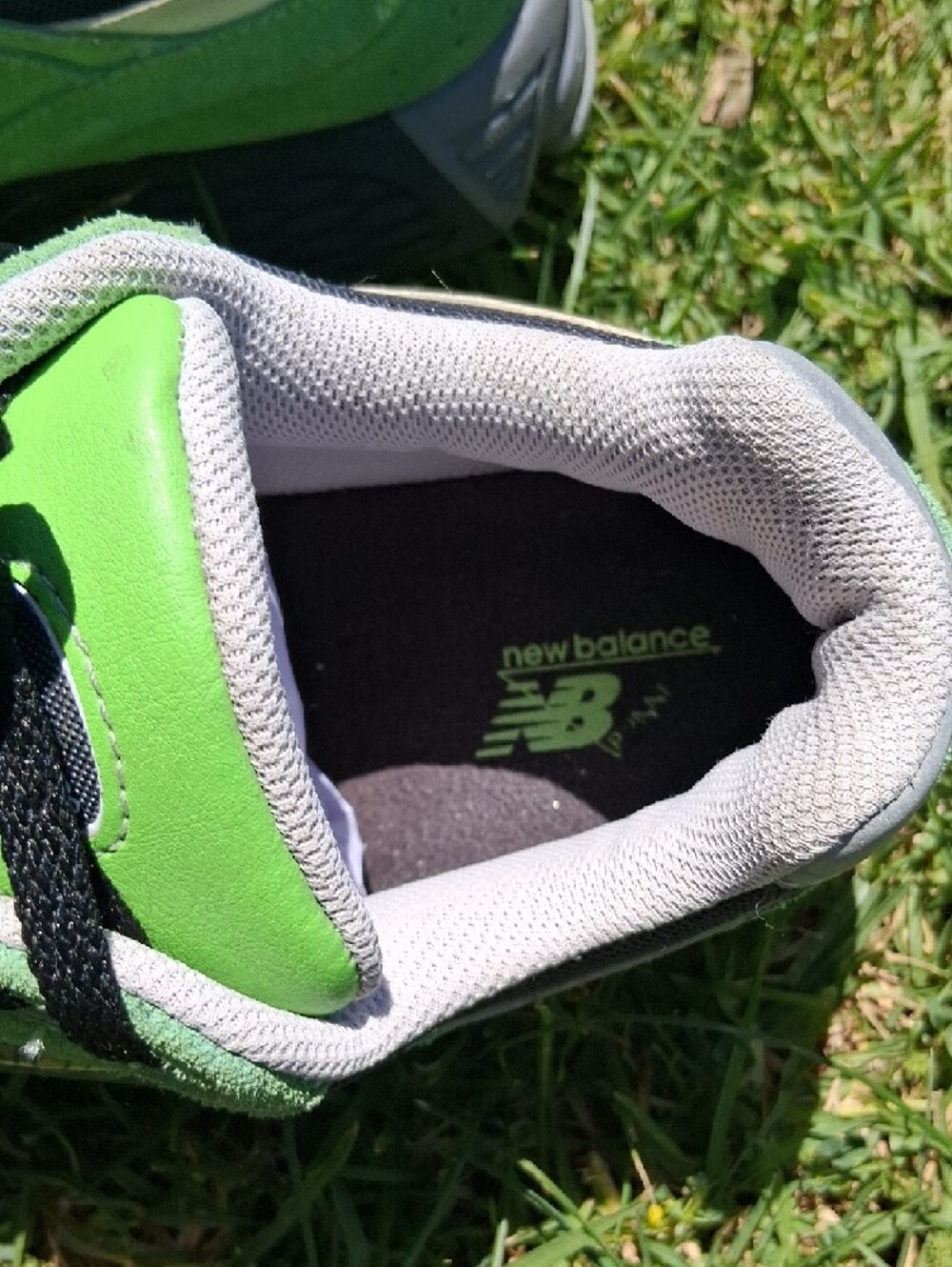 New Balance Men’s Green and Black 2002R Suede Mesh Sneakers - Picture 10 of 13